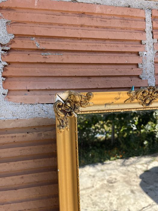 Lustro vintage Antyk dekoracja rama złocona ornamenty