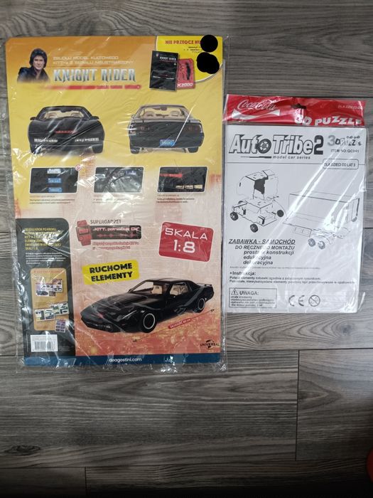 Deagostini knight rider nr 1 + gratis 3d puzzle coca cola