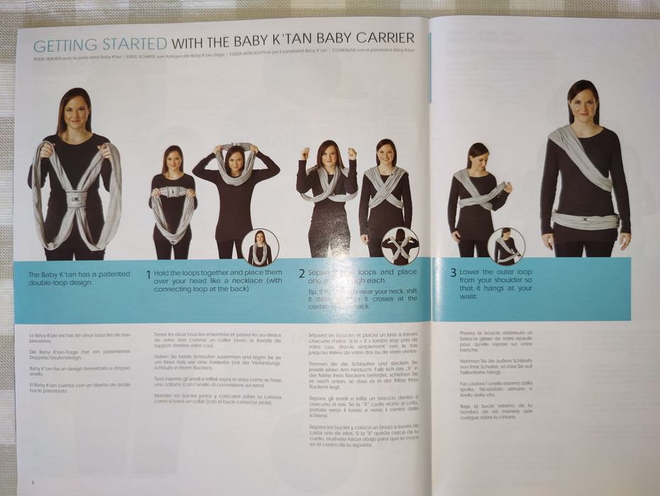 Marsúpio Baby K'Tan tamanho S