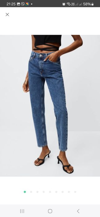 Джинси мом від mango, розмір 36