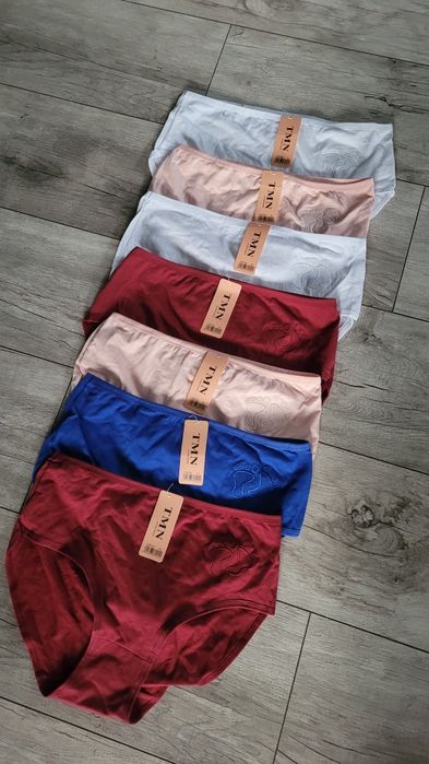 TMN majtki bawełniane 7 sztuk wzór stopki nowe XL