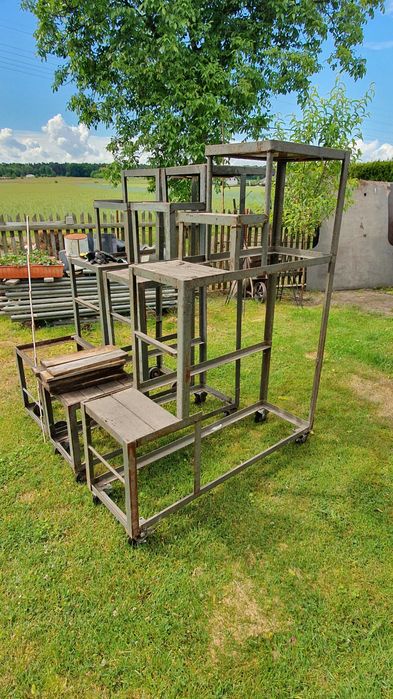 Podesty wózek metalowy spawany kółka