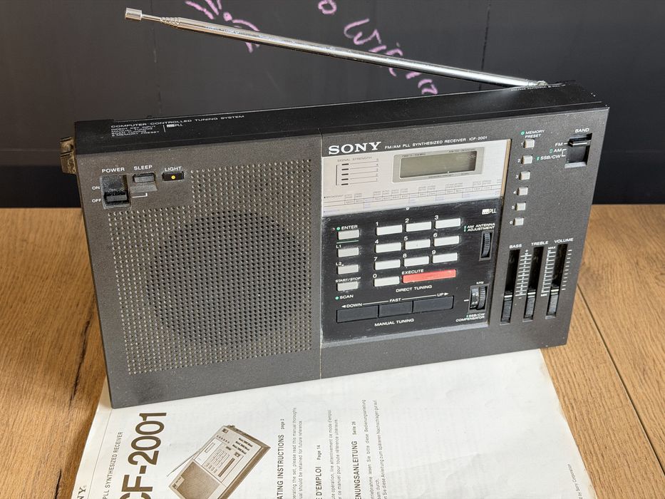 Radio Sony ICF-2001 Zobacz krótkofalowe kultowe Worldband