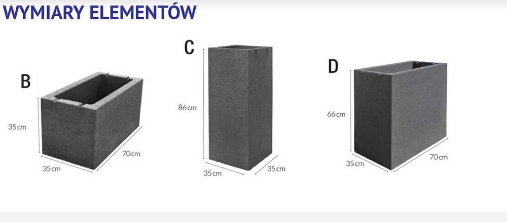 Betonowe donice ogrodowe