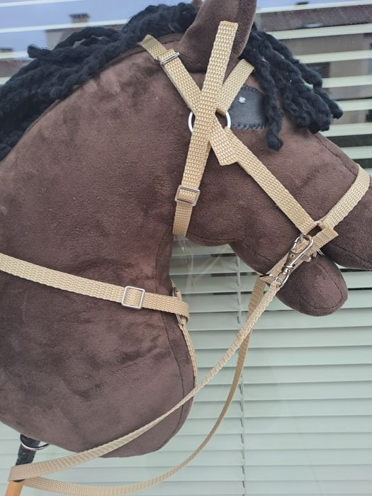 Zestaw ogłowie uprząż uzda dla hobby horse a3 z napierśnikami