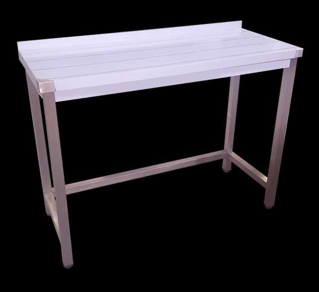 Escaparate/Mesa aço inox T1 - 1000x600x850mm - NOVO