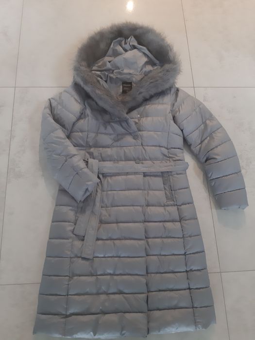 Plaszcz pikowany Moodo rozm M 38 szary