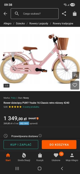 Rower dla dziewczynki