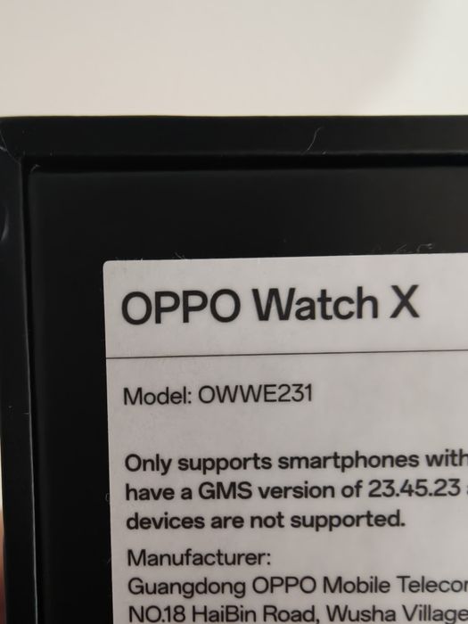 Relógio novo Oppo Watch x