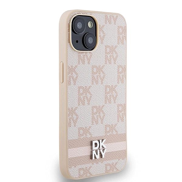 Etui DKNY Leather Checkered Mono Pattern & Printed Stripes na iPhone 1