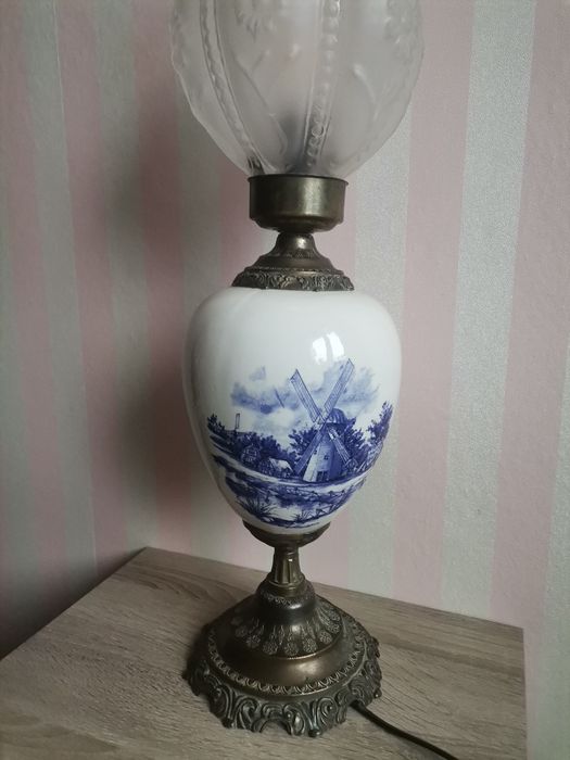 Lampa porcelanowa Flandria - Vintage