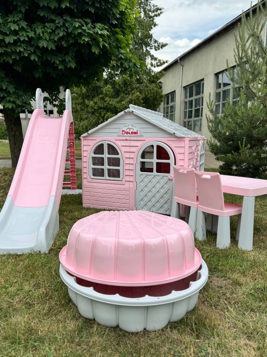 Розпродаж склада! Дитячий майданчик,горка,будиночок,пісочниця