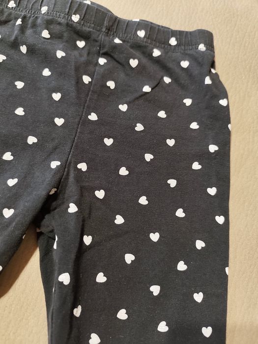 Legginsy dziewczęce 122 getry dziewczęce serduszka serca 122