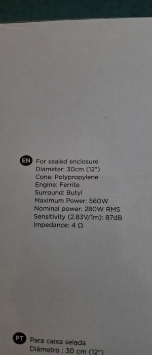 Subwoofer Focal 12 Slim