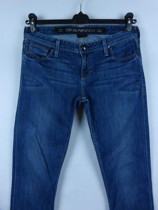 Emporio Armani skinny spodnie jeans proste nogawki / 30