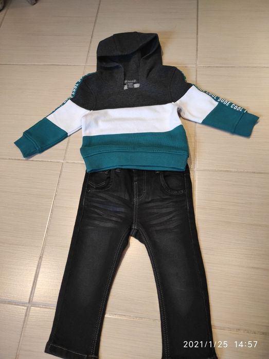 Komplet dresowy chłopięcy, dresy, spodnie rozmiar 80