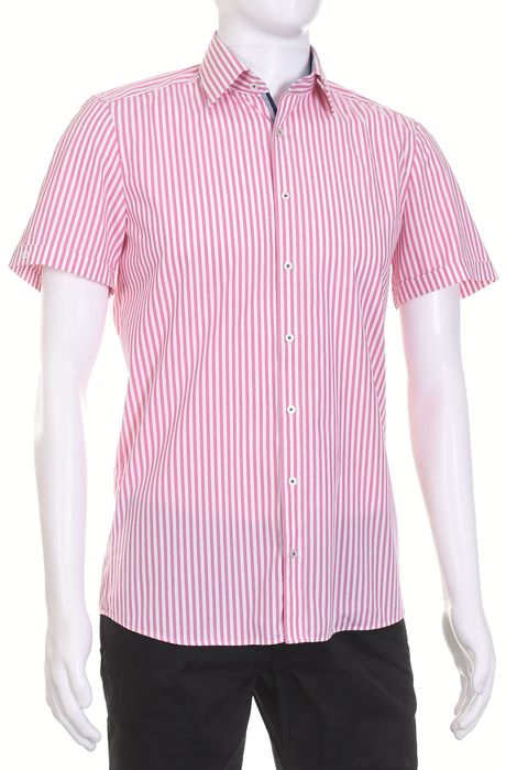 OLYMP koszula męska krótki rękaw body fit M k 39