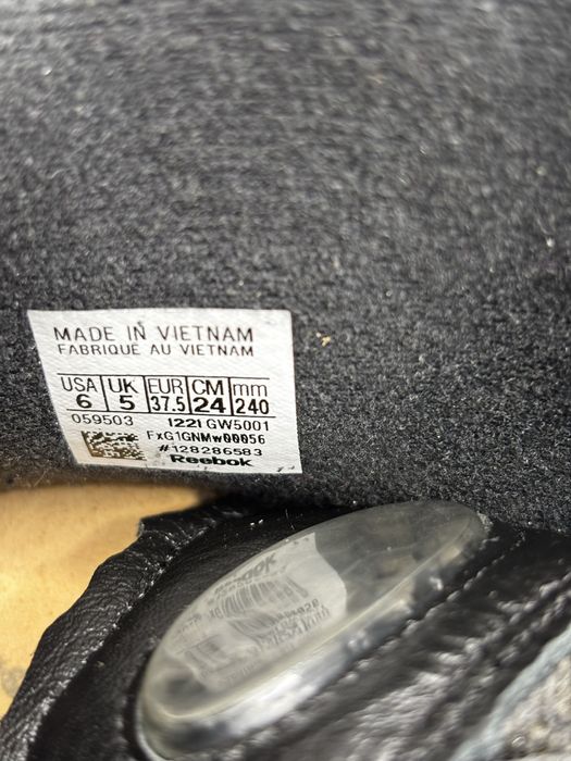Maison Margiela x Reebok Classic Leather Tabi 37.5