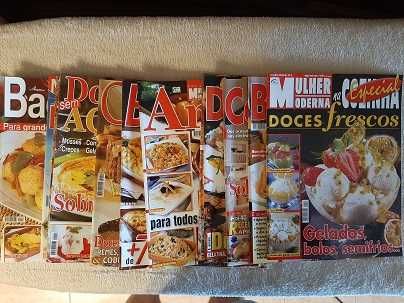 Mais de 300 livros, revistas e fascículos de receitas de gastronomia