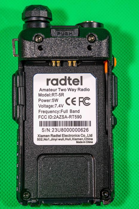 walkie-talkie Radtel RT-5R Full Band 50-600Mhz Rádio Amador