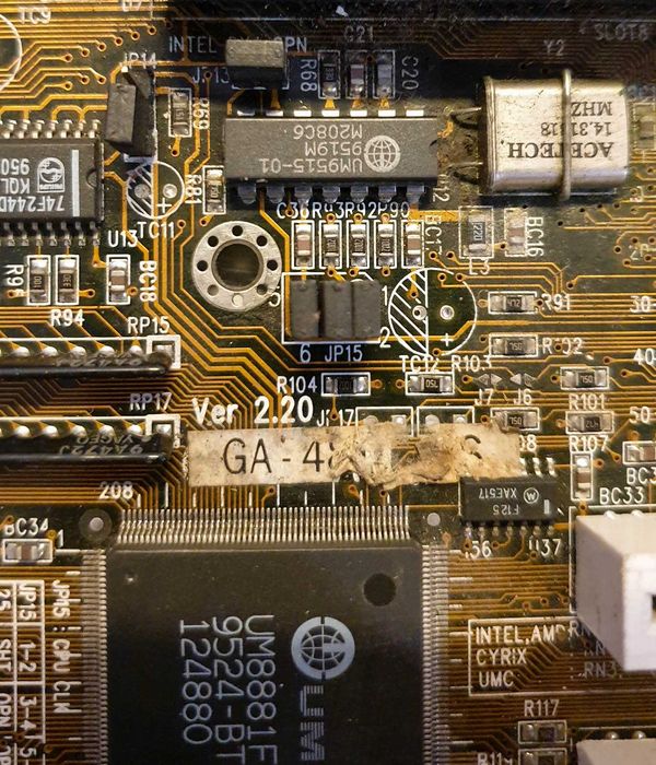 Płyta główna Gigabyte GA-486AM/S Ver 2.2 Unikat Retro