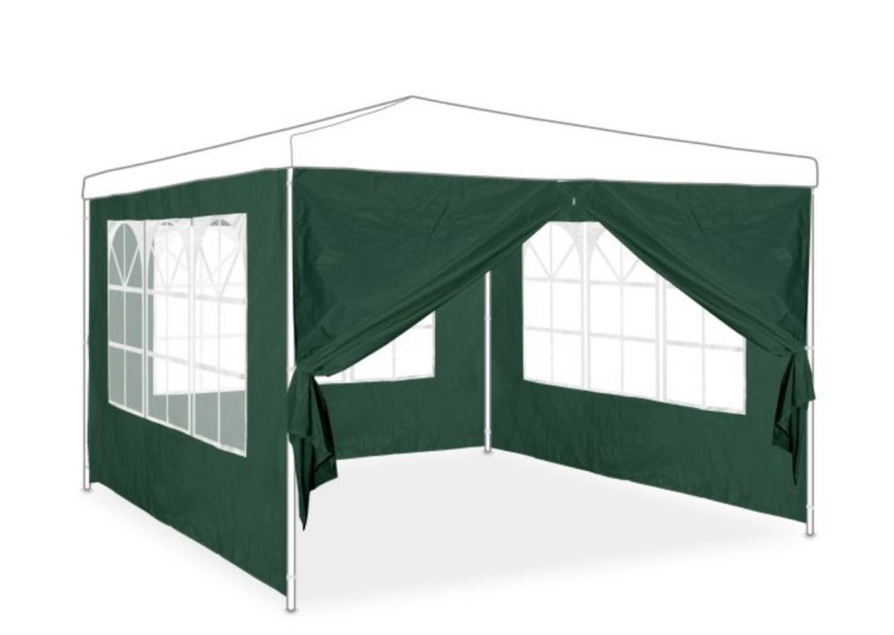 4 panele do pawilonu ogrodowego zielone