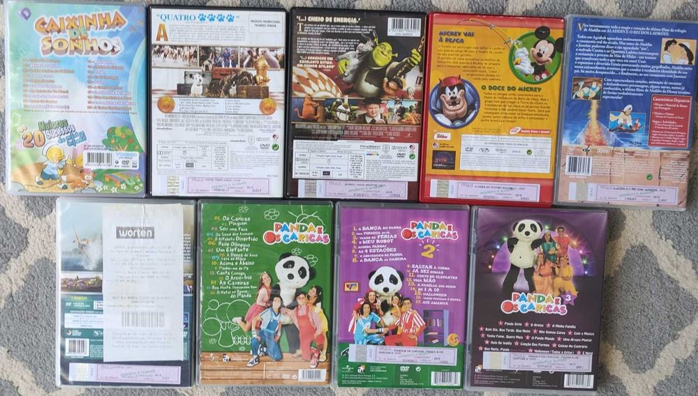 DVDs infantis originais