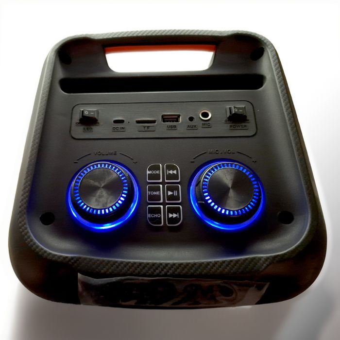 Большая блютуз колонка 40 w с микрофоном и RGB подсветкой
