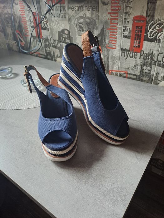 Sandałki na koturnie jenny fairy