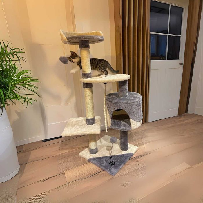 DRAPAK dla kota 112 cm DOMEK legowisko WIEŻA drzewko 5 poziomów OKAZJA