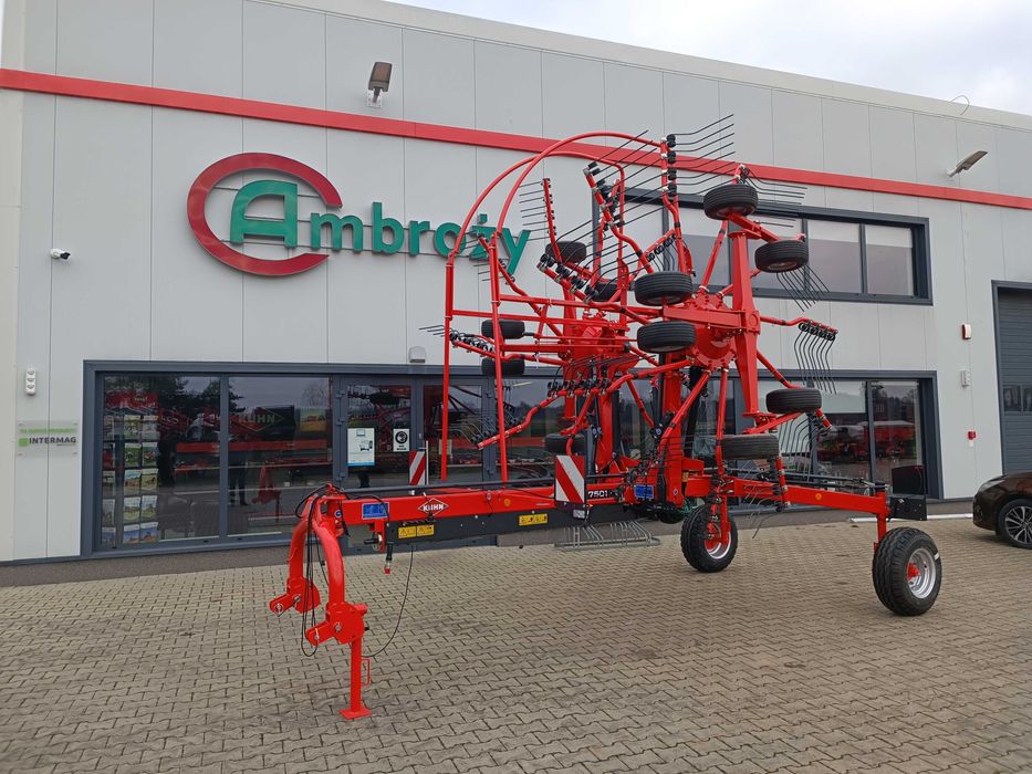 Zgrabiarka dwukaruzelowa GA 7501+ firmy KUHN - od ręki