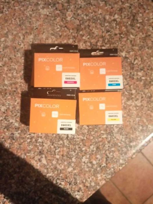 Lote d 7 tinteiros para impressora