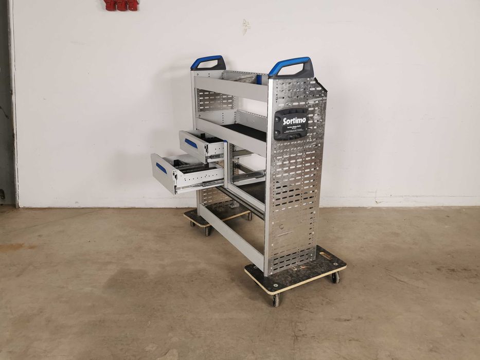Zabudowa serwisowa warsztatowa regał samochodowy serwisowy SORTIMO