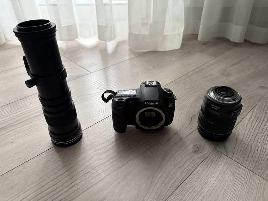 Canon Eos 60D + обєктив 28-135 mm + обєктив 420-800mm