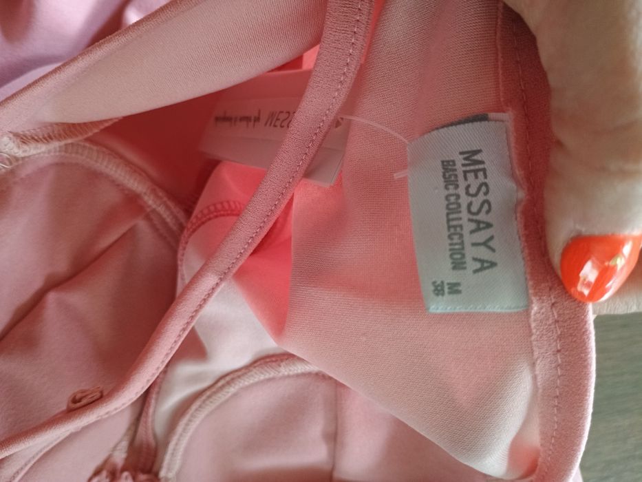 Sukienka gorsetowa r 38/M pudrowa NOWA