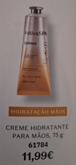 Creme Hidratante para Mãos Quinoa Nativa Spa BOTICÁRIO