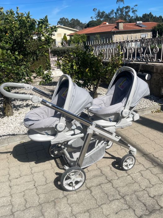 Carrinho de Gémeos Bébécar Chassi Misto