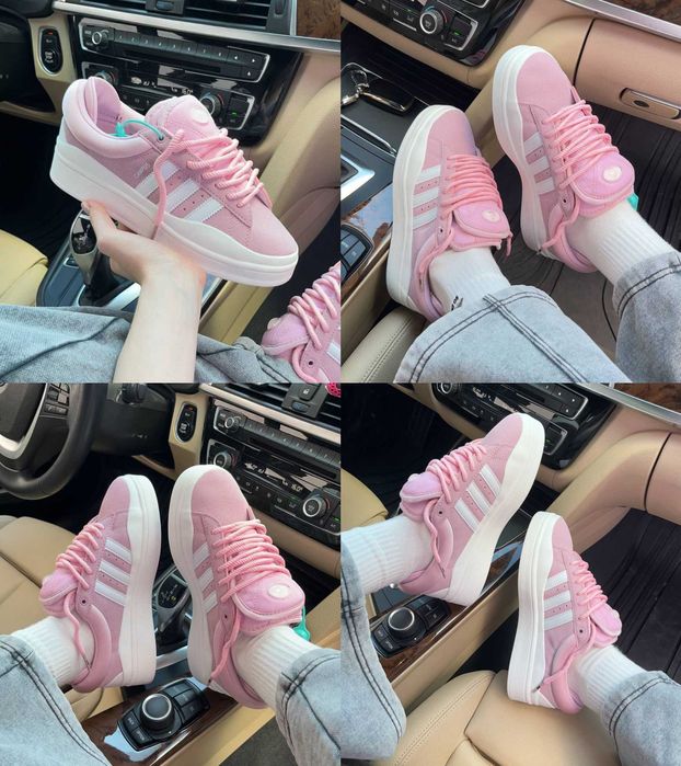 Женские кроссовки Adidas Campus x Bad Bunny Pink White 36-41 Новинка!