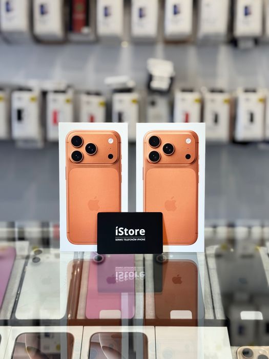 NOWY iPhone 17 PRO 256 GB • Cosmic Orange • GWARANCJA • pomarańczowy