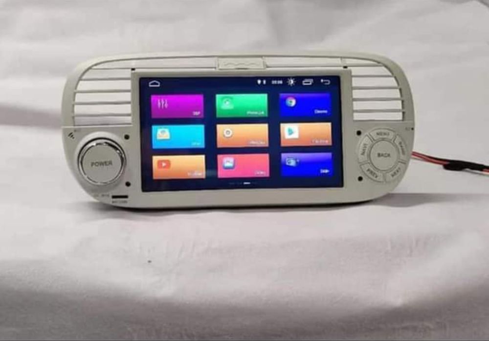 Rádio Android 14 com GPS Fiat 500 (Artigo Novo)