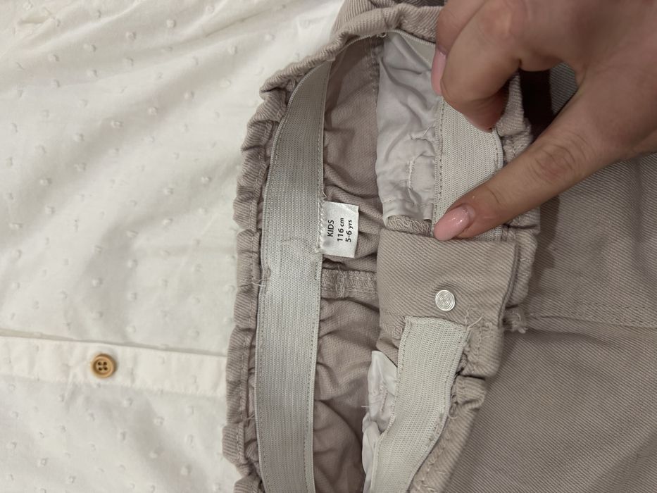 Набір сорочка блуза та спідничка беж 110 розмір