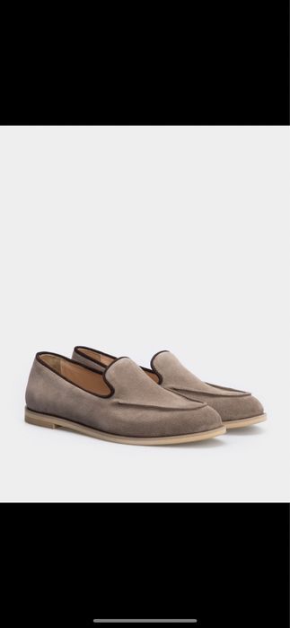 Женские лоферы из замши