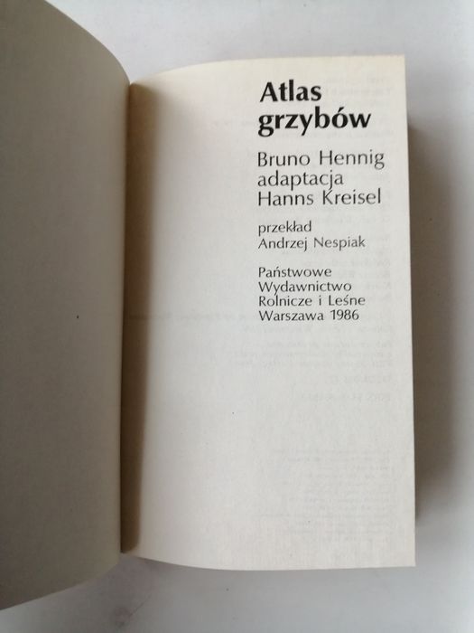 Atlas grzybów - Bruno Henning