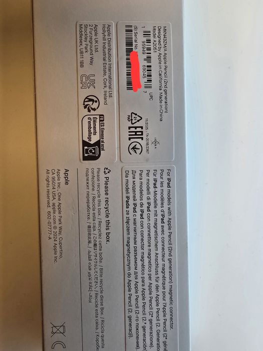 Apple pencil 2 geração original selada