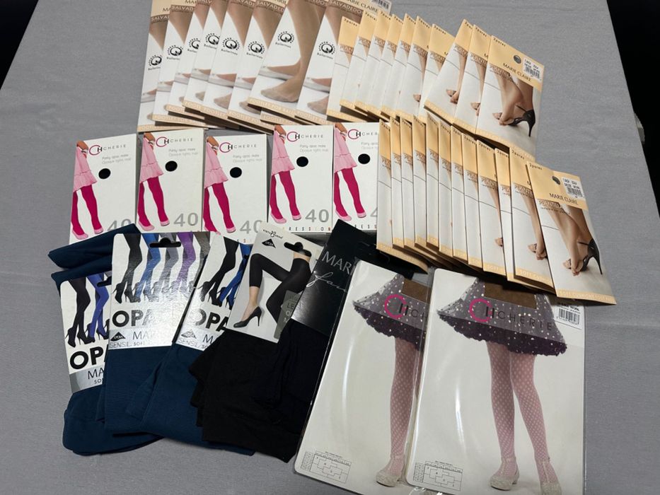 Lote + de 100 Meias Meia Calça Collant Marie Claire Cherie Novos