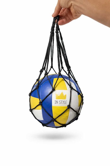 Mocny worek na piłki siatka sportowa wytrzymała treningowa