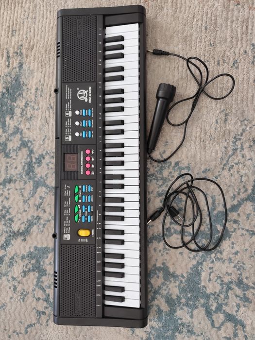Teclado digital 61 teclas com microfone