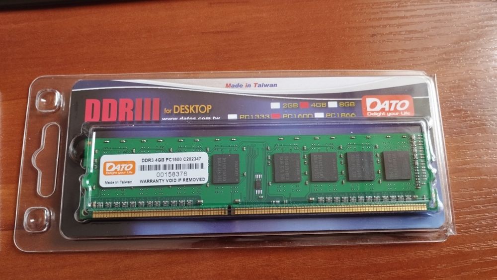 Оперативна пам'ять DATO DDR3 4Gb 1600mhz
