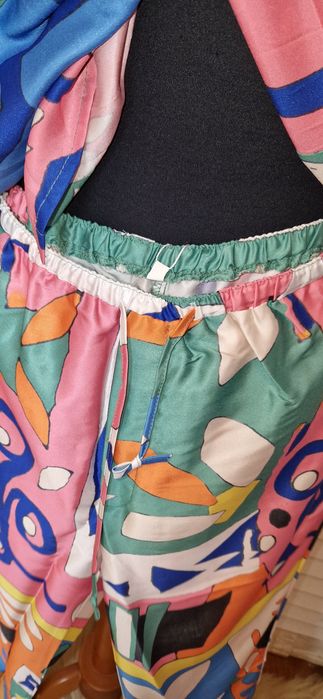 Komplet damski ala satyna