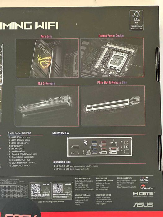 Материнська плата ASUS ROG STRIX Z890-H GAMING WIFI
